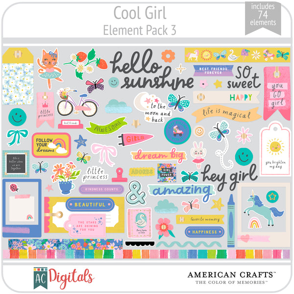 Cool Girl Element Pack 3