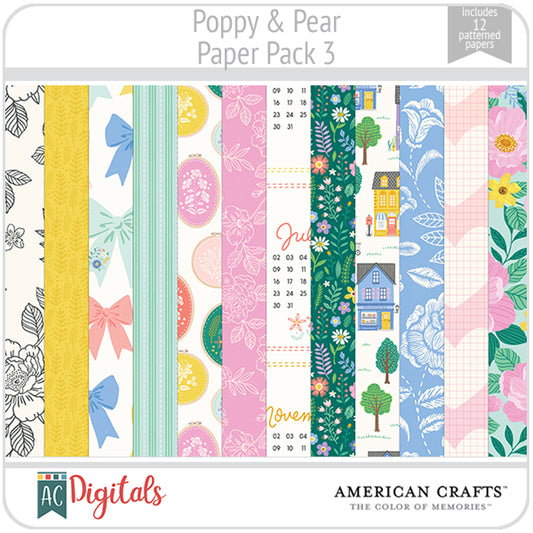 Poppy & Pear Paper Pack 3
