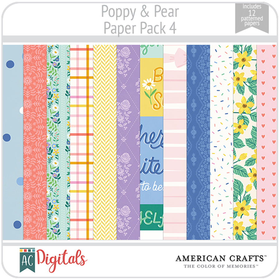 Poppy & Pear Paper Pack 4