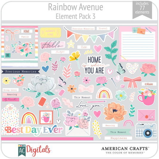 Rainbow Avenue Element Pack 3