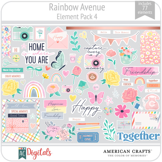 Rainbow Avenue Element Pack 4
