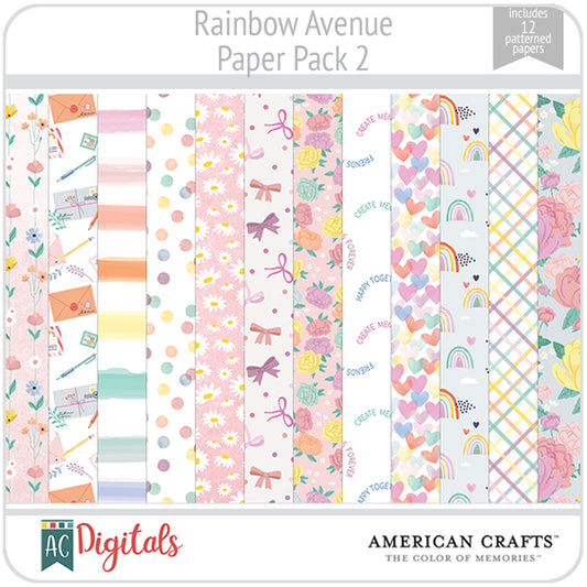 Rainbow Avenue Paper Pack 2