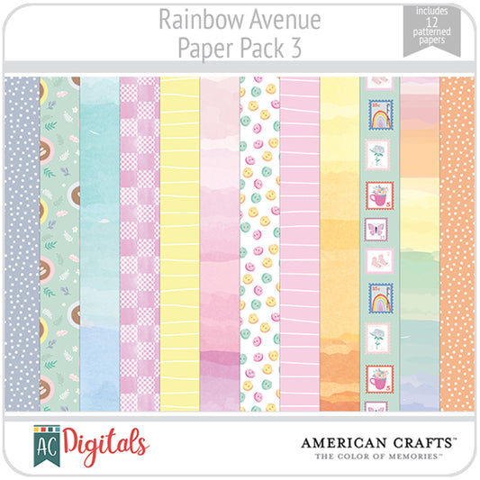 Rainbow Avenue Paper Pack 3