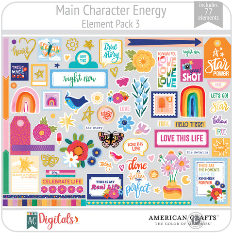 Main Character Energy Element Pack 3