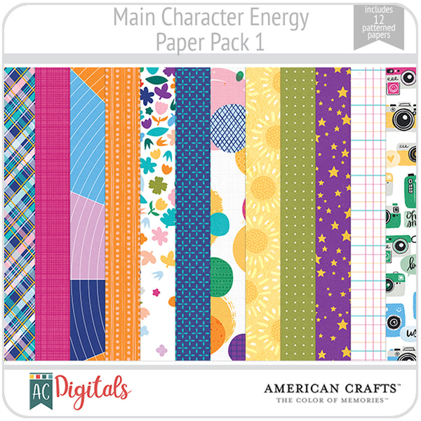 Main Character Energy Paper Pack 1