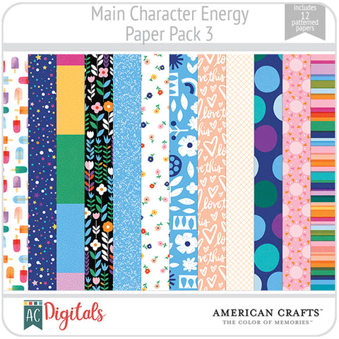 Main Character Energy Paper Pack 3
