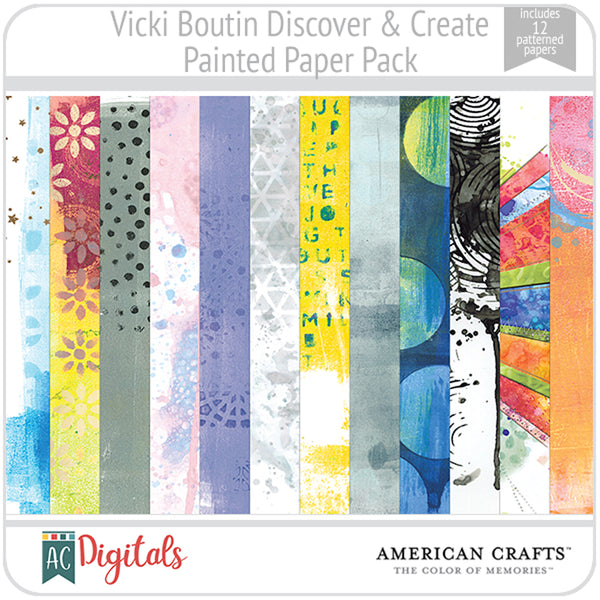 Discover & Create Painted Paper Pack