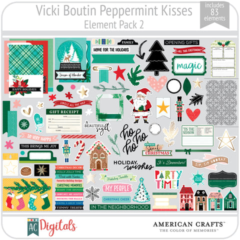 Peppermint Kisses Element Pack 2