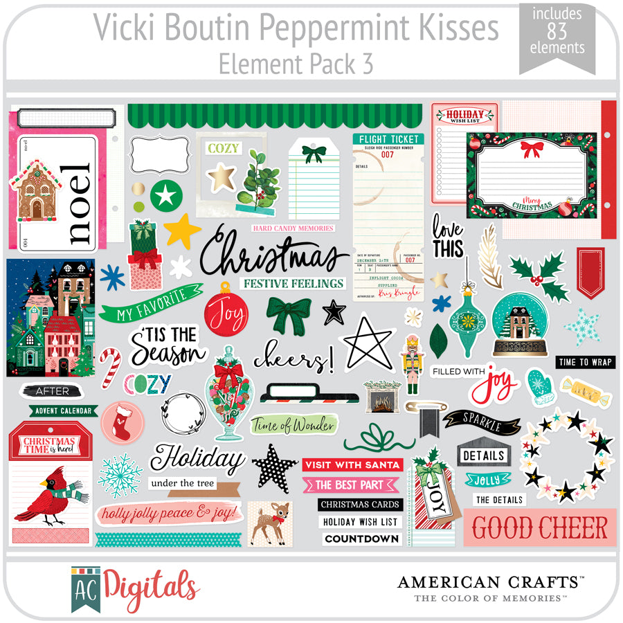 Peppermint Kisses Element Pack 3