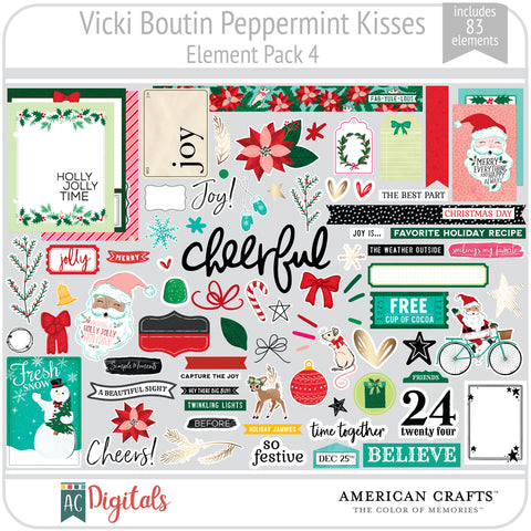 Peppermint Kisses Element Pack 4