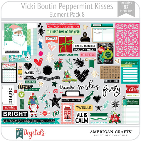 Peppermint Kisses Element Pack 8