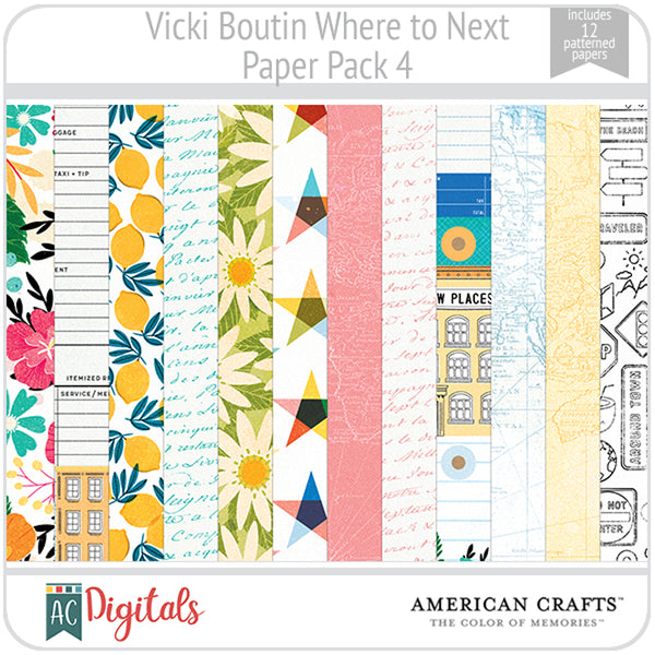 Where to Next Element Paper Pack 4