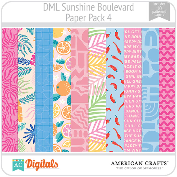 Sunshine Boulevard Paper Pack 4