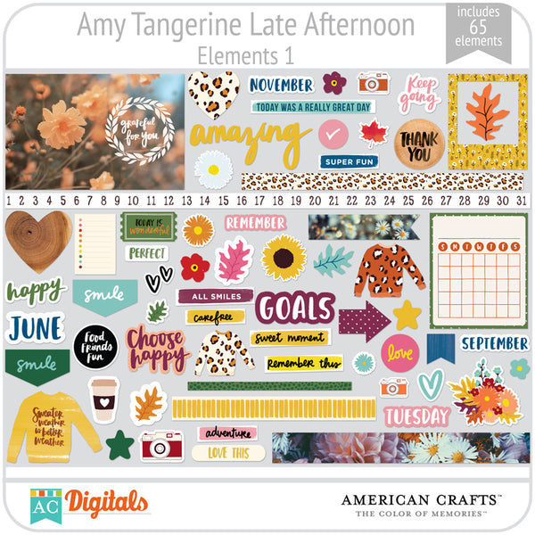 Amy Tangerine Late Afternoon Full Collection