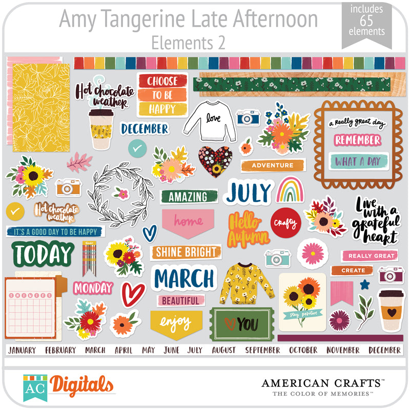 Amy Tangerine Late Afternoon Full Collection