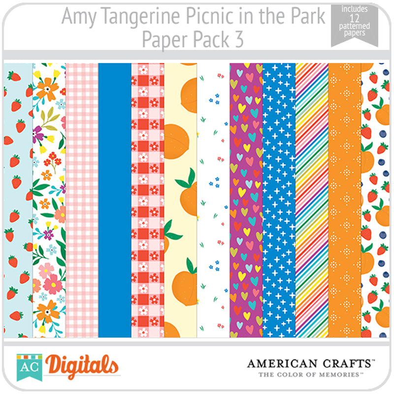 Amy Tangerine Picnic in the Park Paper Pack 3
