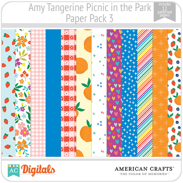 Amy Tangerine Picnic in the Park Paper Pack 3