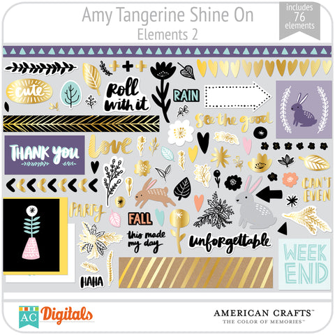 Amy Tangerine Shine On Element Pack 2