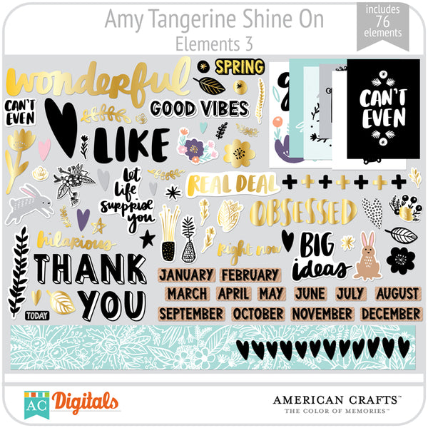 Amy Tangerine Shine On Element Pack 3