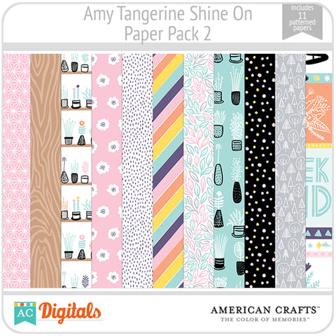 Amy Tangerine Shine On Paper Pack 2