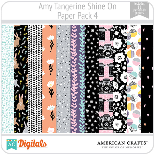 Amy Tangerine Shine On Paper Pack 4