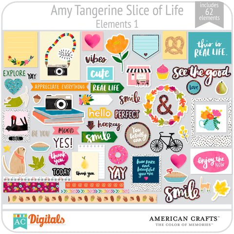 Amy Tangerine Slice of Life Element Pack #1