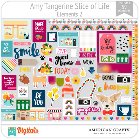 Amy Tangerine Slice of Life Element Pack #2