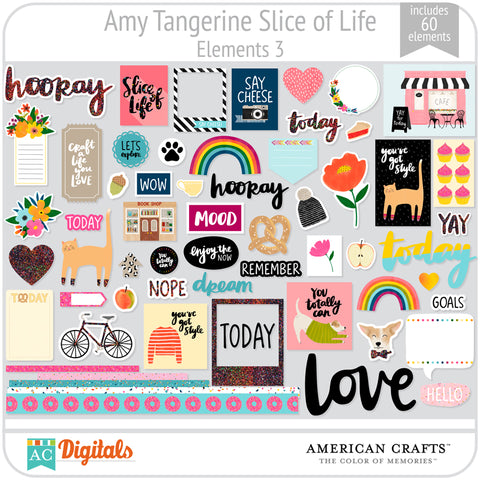 Amy Tangerine Slice of Life Element Pack #3