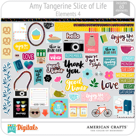 Amy Tangerine Slice of Life Element Pack #4