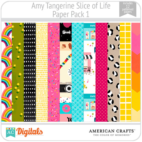 Amy Tangerine Slice of Life Paper Pack #1