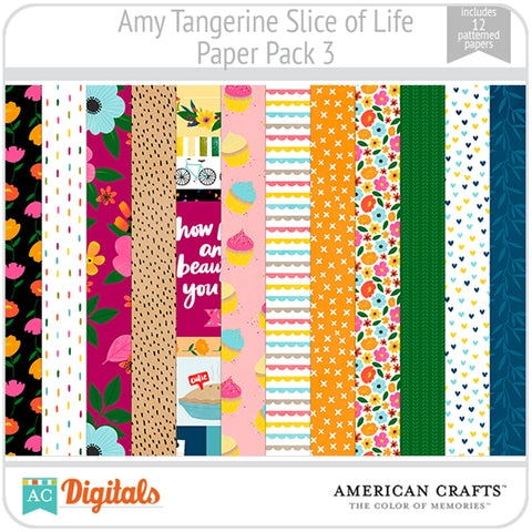 Amy Tangerine Slice of Life Paper Pack #3