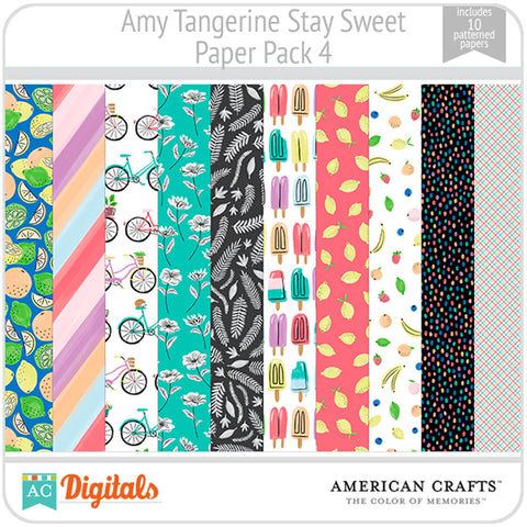 Amy Tangerine Stay Sweet Paper Pack #4