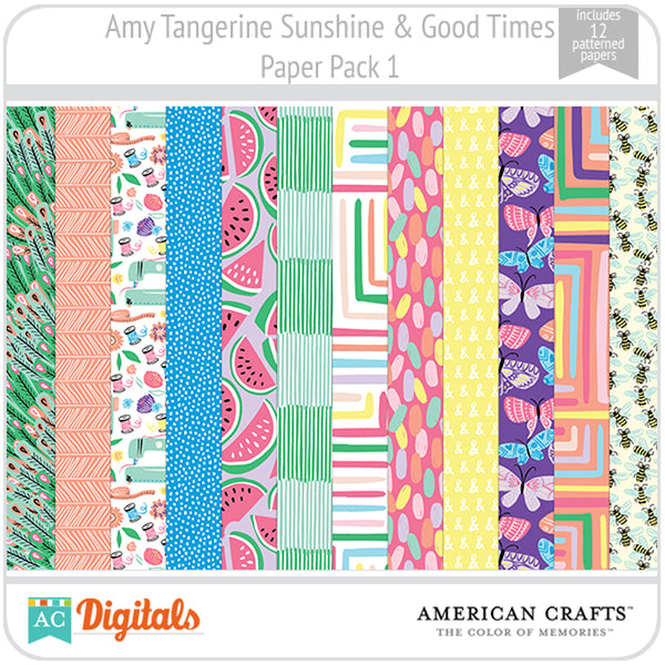 Amy Tangerine Sunshine & Good Times Paper Pack 1
