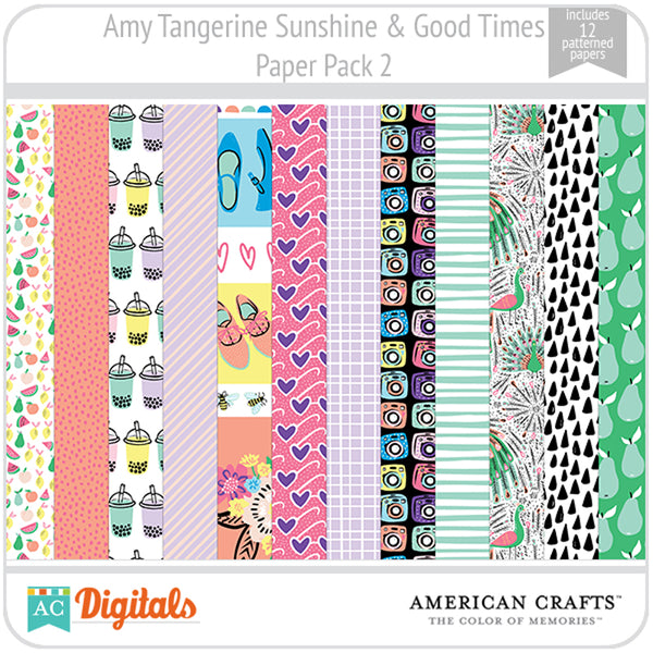 Amy Tangerine Sunshine & Good Times Paper Pack 2
