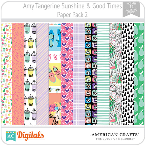 Amy Tangerine Sunshine & Good Times Paper Pack 2
