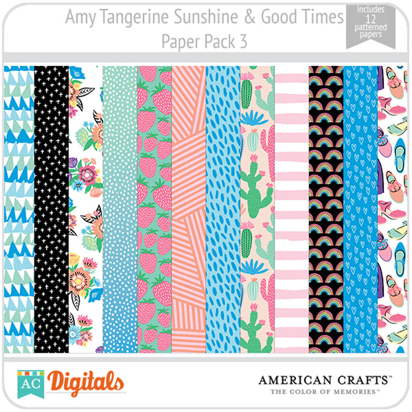 Amy Tangerine Sunshine & Good Times Paper Pack 3