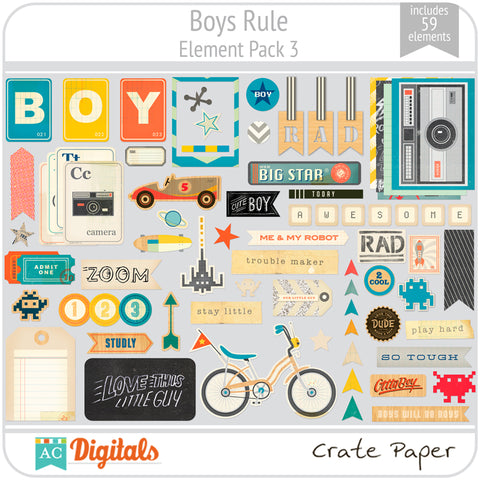 Boys Rule Element Pack 3