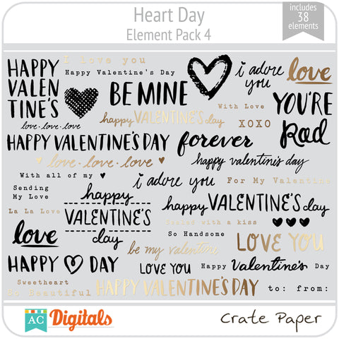 Heart Day Element Pack 4