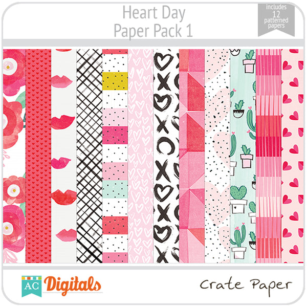 Heart Day Paper Pack 1