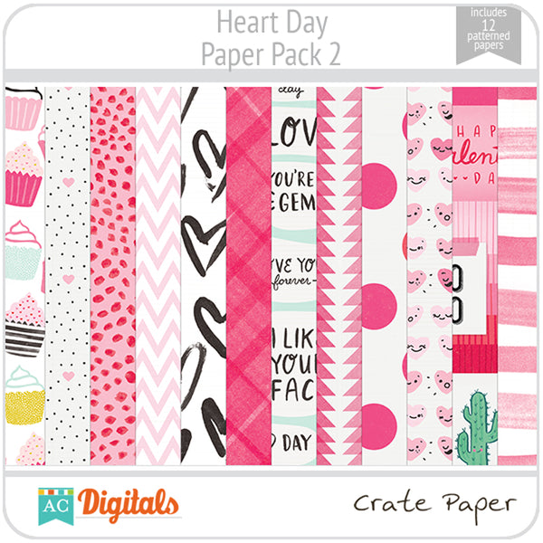 Heart Day Paper Pack 2