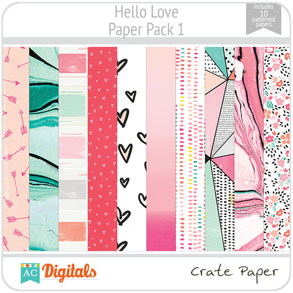 Hello, Love Paper Pack 1