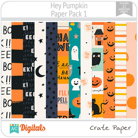 Hey Pumpkin Paper Pack 1