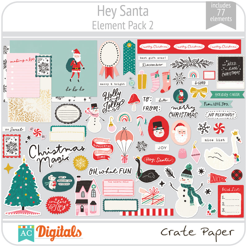 Hey Santa Element Pack 2