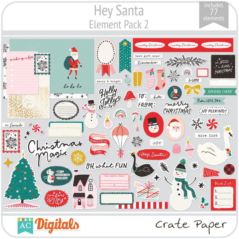 Letters To Santa Element Pack #2