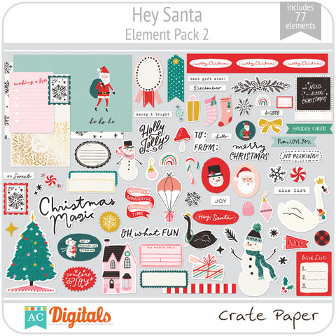 Hey Santa Element Pack 2