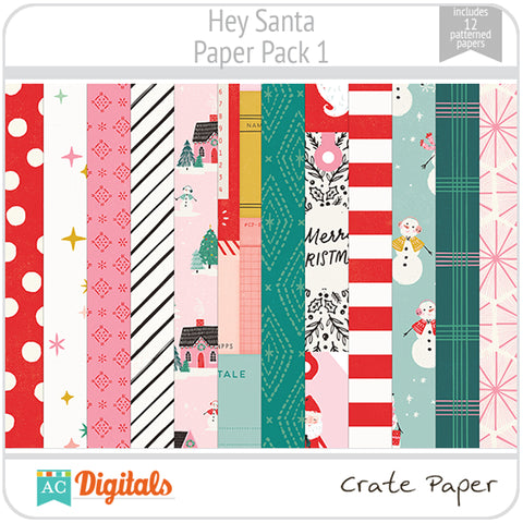 Hey Santa Paper Pack 1