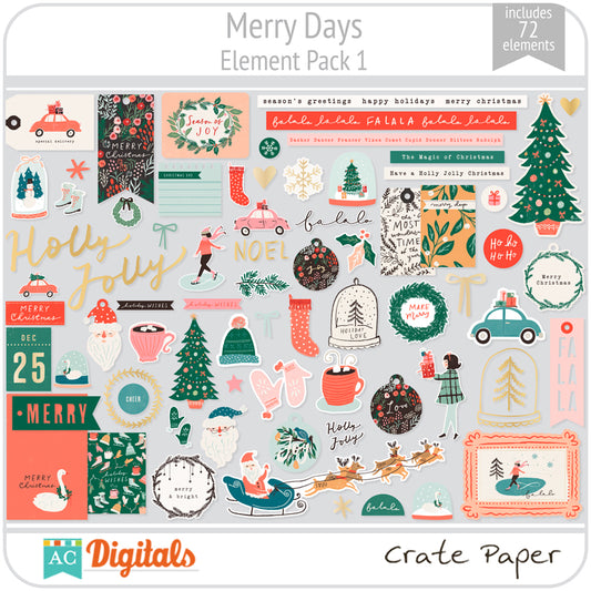 Merry Days Element Pack 1