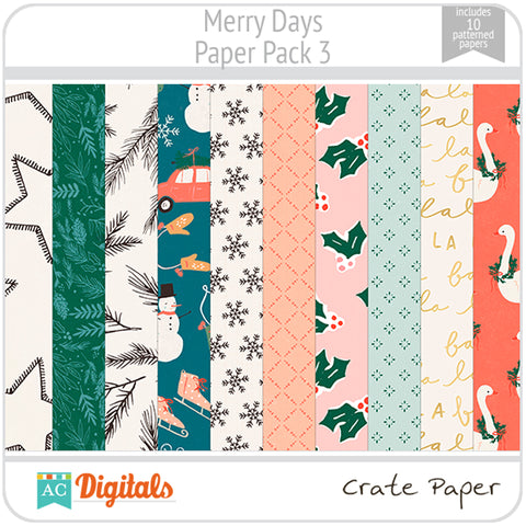 Merry Days Paper Pack 3