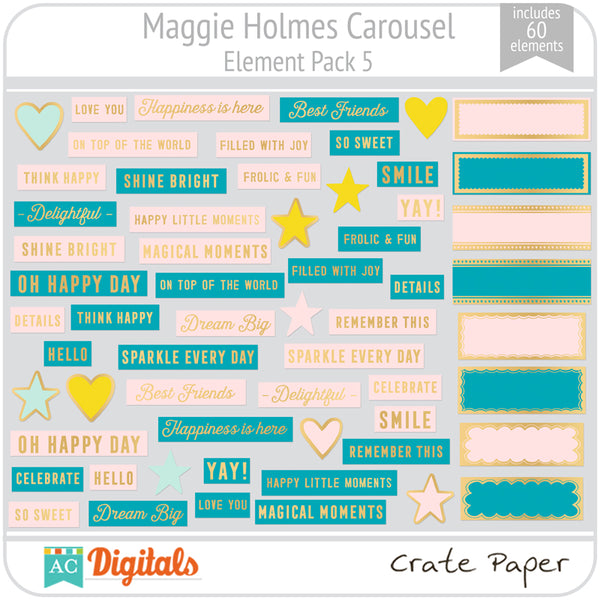 Maggie Holmes Carousel Element Pack 5