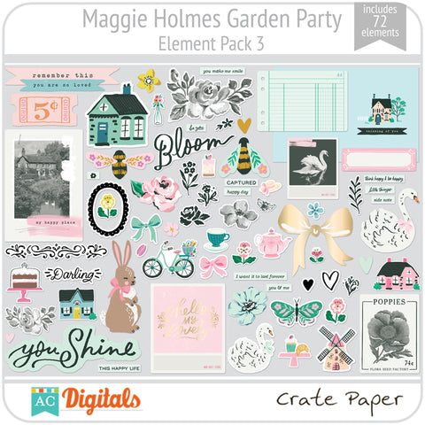 Maggie Holmes Garden Party Element Pack 3
